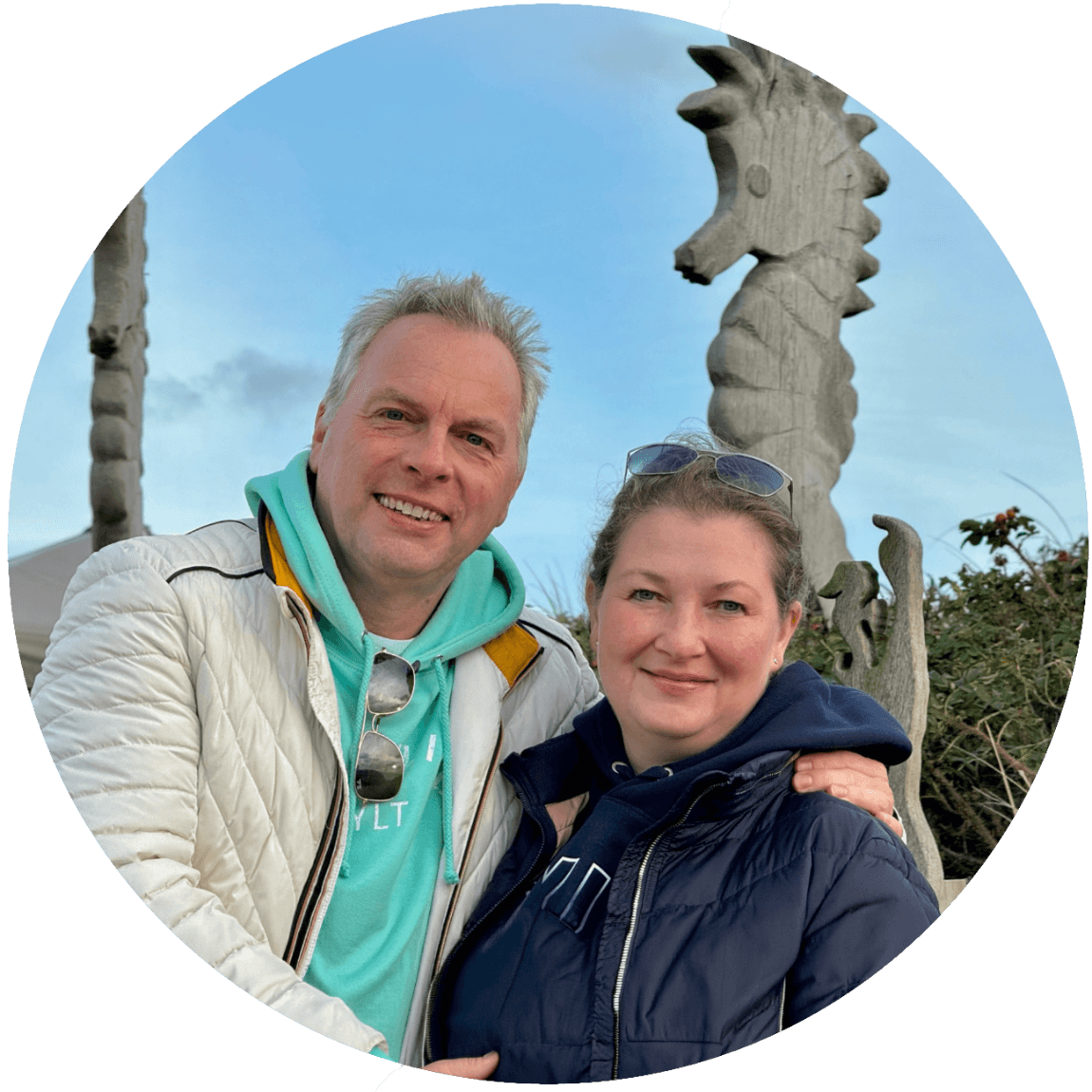 Janine und René auf Sylt mit BEACHLIFE SYLT Hoodies