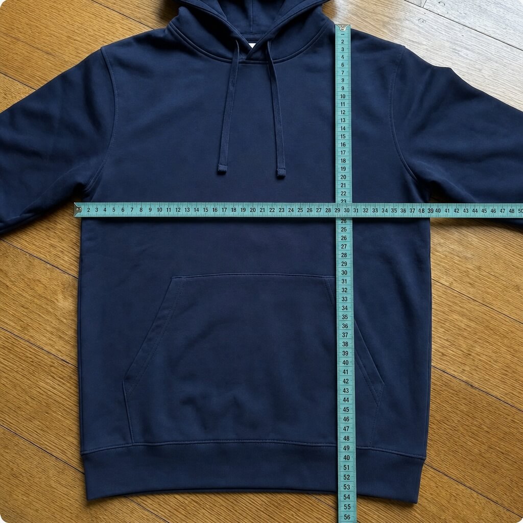 Pullover wie er gemessen wird